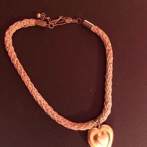 Antique choker with heart pendant